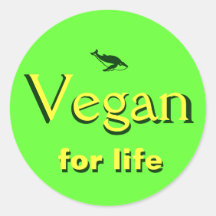 Vegane Anzeige Sticker