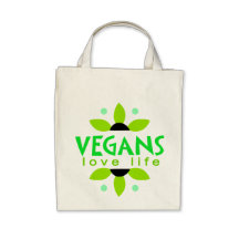 Vegane Lebensmittelgeschäft-Tasche