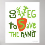 Vegane Slogan-Hand schriftliches Gekritzel-Plakat