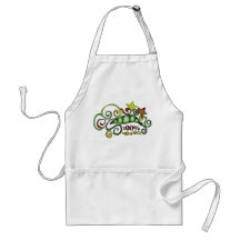 vegane vegetarische Schürze der Bio Hippieerbsen