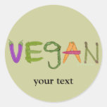 Vegane Veggies-Gemüse-Liebhaber Stickers