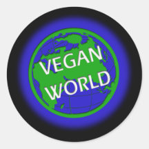Vegane Welt Sticker