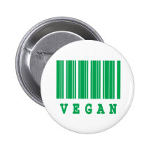 veganer Barcodeentwurf Anstecknadel