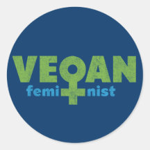 Veganer Feminist Sticker