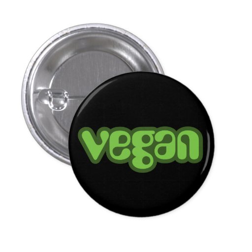 veganer Knopf Anstecknadelbuttons