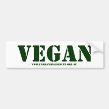 Veganer Stoßaufkleber Autoaufkleber