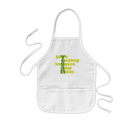 Veganes. .loVe, das veGgiies und Nüsse isst Schürzen