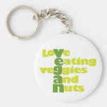 Veganes. .loVe, das veGgiies und Nüsse isst Schlüsselbänder
