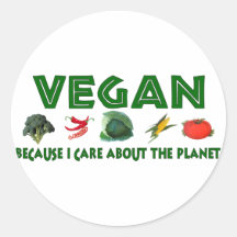 Vegans für den Planeten Aufkleber