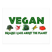 Vegans für den Planeten Postkarten