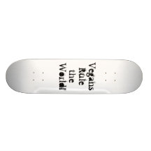 Vegans ordnen die Welt an! Skateboardbrett