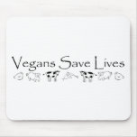 Vegans retten die Leben Mauspad