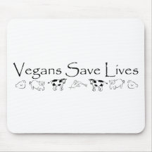 Vegans retten die Leben Mauspad