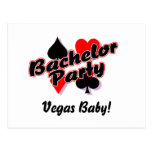 Vegas-Baby-Junggeselle-Party Postkarten