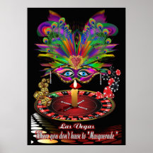 Vegas-Maskerade Posterdrucke