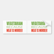 Vegetarier Autoaufkleber