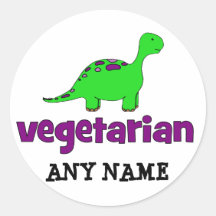 Vegetarier - Dinosaurier-Entwurf Sticker