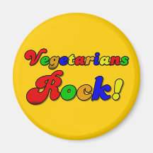 Vegetarier-Felsen Kühlschrankmagnet