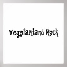 Vegetarier-Felsen Plakatdrucke