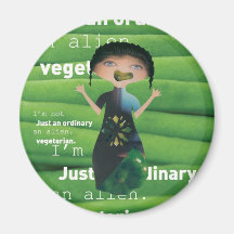 Vegetarier ist kein alien! magnete