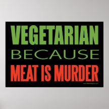 Vegetarier Posterdruck