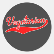 Vegetarier Runder Aufkleber