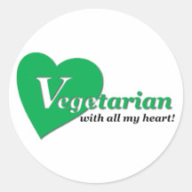 Vegetarier von ganzem Herzen Sticker