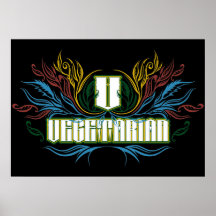 Vegetarische Farben Plakate