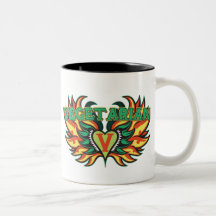 Vegetarische Flügel Kaffeetasse