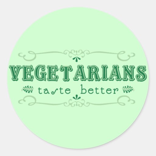 Vegetarischer Geschmack-Aufkleber