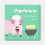 Vegetarischer Schwein-Magnet Magnete