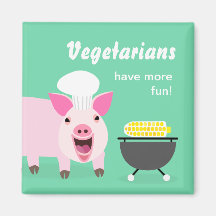 Vegetarischer Schwein-Magnet Magnete