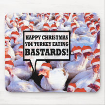 Vegetarisches Weihnachten Mousepad