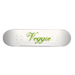 Veggie. Grün. Slogan Individuelle Skatedecks