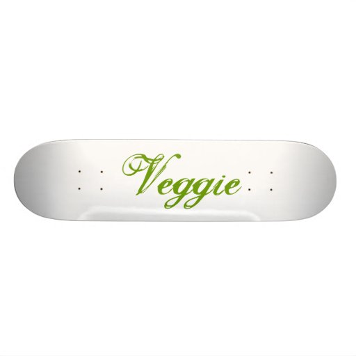 Veggie. Grün. Slogan Individuelle Skatedecks
