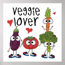 Veggie-Liebhaber Plakatdruck