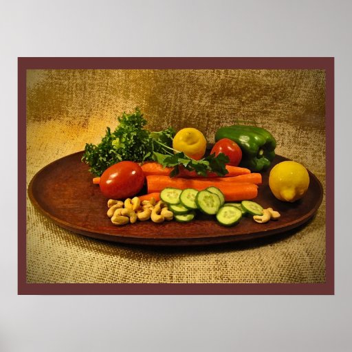 Veggie-Salat-Platte Posterdruck