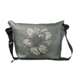 VektorRetro Blumen-Bote-Tasche Kuriertaschen