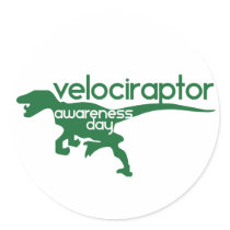 Velociraptor-Bewusstseins-Tag aufkleber