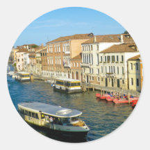 Venedig 6 runder sticker