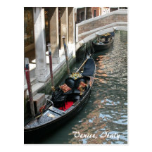 Venedig-Kanal, Italien Postkarte