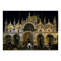 VENEDIG SAN MARCO QUADRATISCHE BASILIKA GRUßKARTE