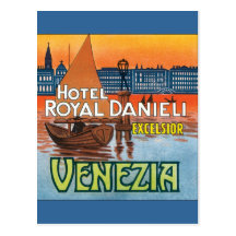 Venezia Hotel königliches Danieli Postkarten