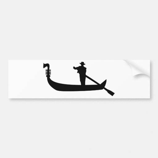 venezianische Gondel Autosticker