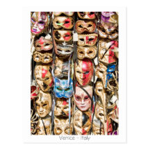 Venezianische Masken Postkarten