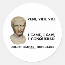 Veni, Vidi, Vici - ich kam, ich sah, ich eroberte Aufkleber