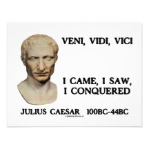 Veni, Vidi, Vici - ich kam, ich sah, ich eroberte Individuelle Einladung