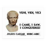 Veni, Vidi, Vici - ich kam, ich sah, ich eroberte Postkarten