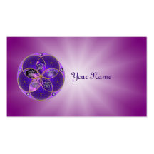 Venus-Blume des violetten Rosas der Liebe-schönen  Visitenkarten
