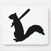 Verärgerte Eichhörnchen-Logo-Mausunterlage mousepads
